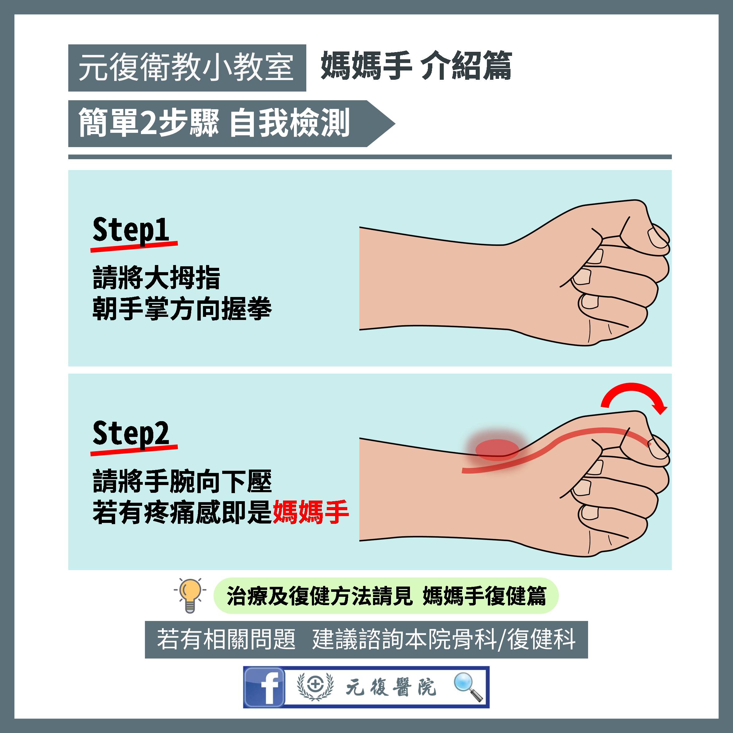 元復衛教小教室 / 了解媽媽手：症狀、好發族群及自我檢測方法