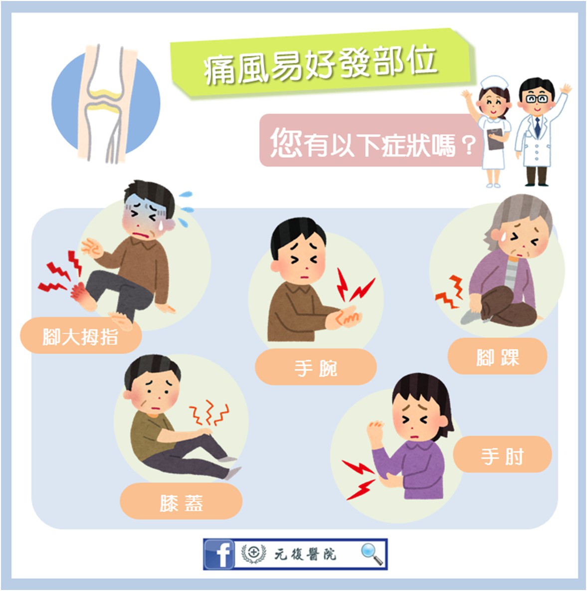 元復衛教小教室 / 痛風患者必讀：如何有效控制痛風發作的全面指南